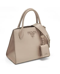 Pre-Owned Prada Women's Small Monochrome Saffiano Leather Tote