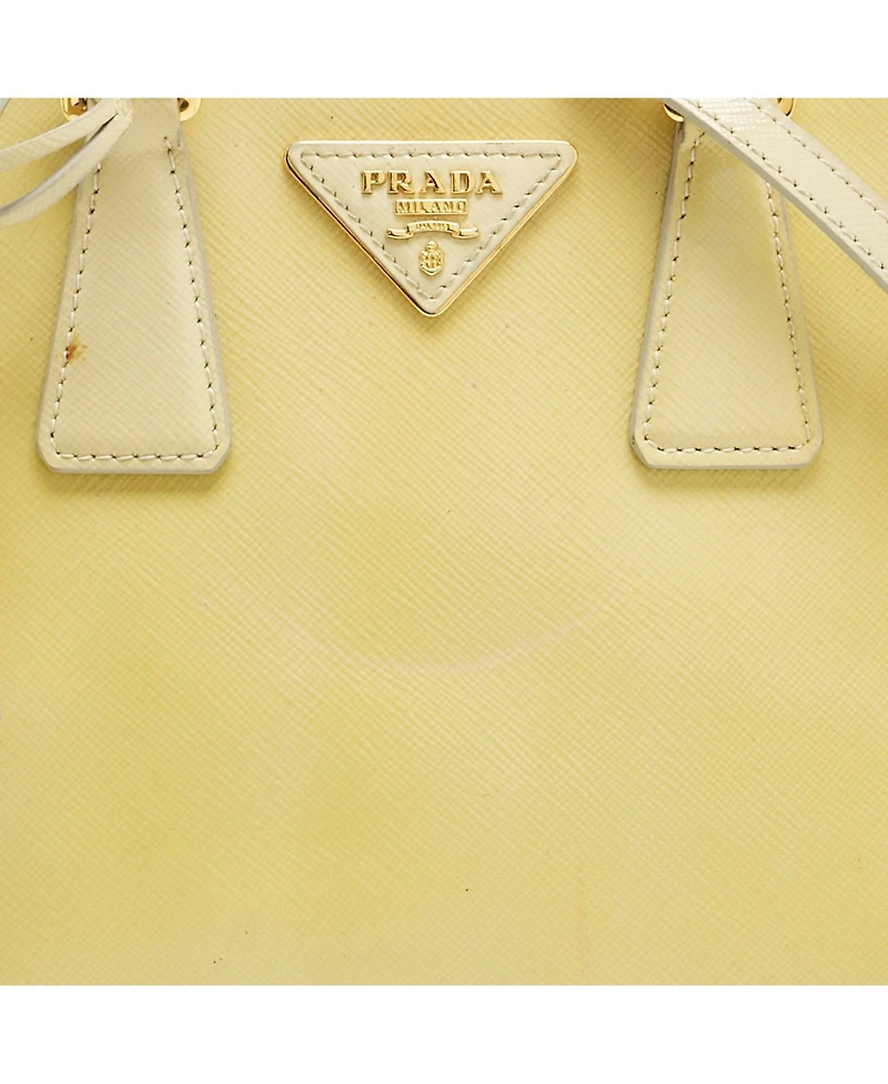 Pre-Owned Prada women's Small Promenade Saffiano Patent Leather Satchel