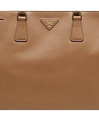 Pre-Owned Prada Galleria Double Zip Executive Saffiano Lux Leather Tote