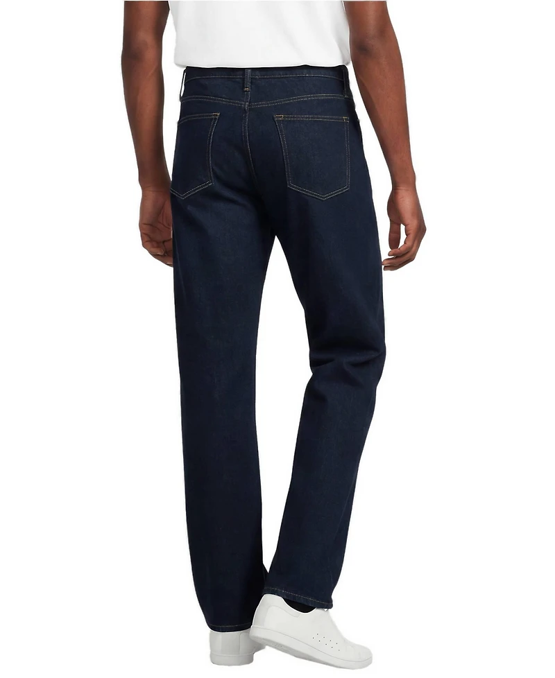 Lands' End Men's Stretch Comfort Waist Classic Straight Fit Forever Blue Jean