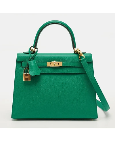 Pre-Owned Hermes Women's Saut Barenia Leather Shoulder Bag