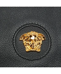 Pre-Owned Versace La Women's Medusa Mini Leather Hobo Bag