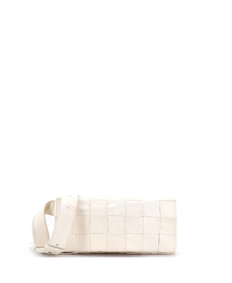 Pre-Owned Bottega Veneta Large Stretch Cassette Crossbody Bag Maxi Intrecciato Leather