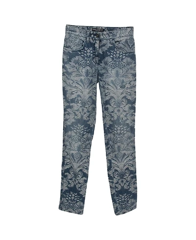 Pre-Owned Dolce & Gabbana Women's Jacquard Denim Jeans