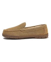 Lands' End Women's Fuzzy Lined Suede Moccasin Slippers