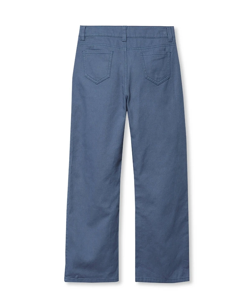 Lands' End Big Girls Wide Leg Twill Pants