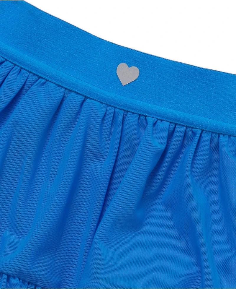 Lands' End Girls Tiered Mesh Skort
