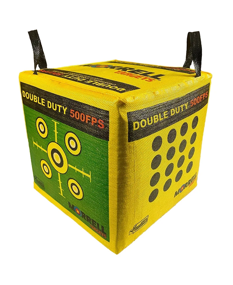 Morrell Targets 4-Sided Archery Target, Field Point Shooting Bag, Double Duty