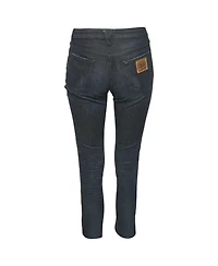 Pre-Owned Dolce & Gabbana Women's Washed Denim Raw Edge Jeans