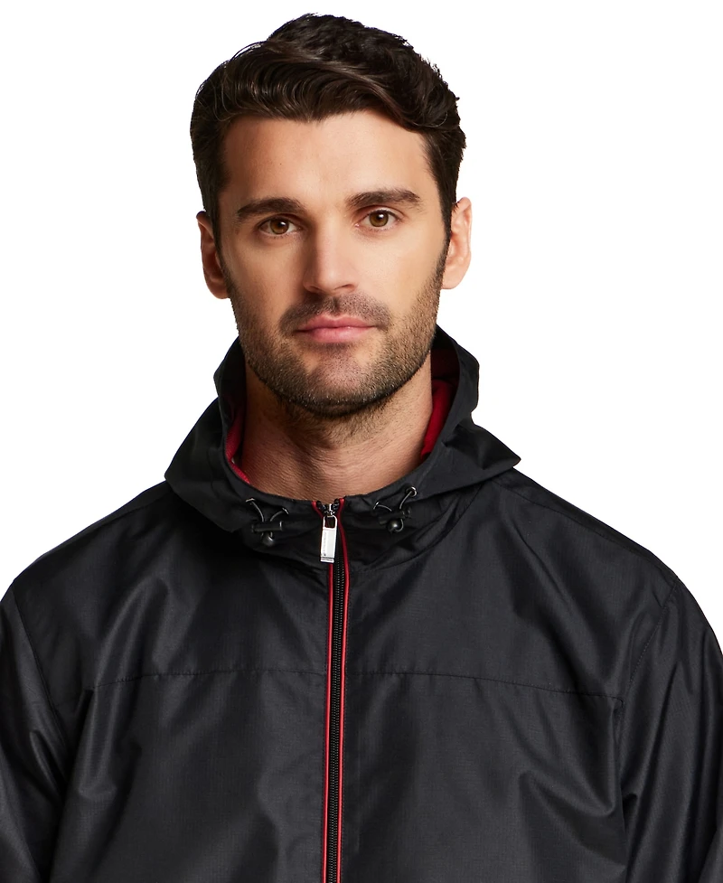 Weatherproof Men's Hooded Water-Resistant Lightweight Windbreaker Jacket
