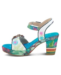 L'Artiste Women's Leilanie Platform Slingback with Buckle Closure