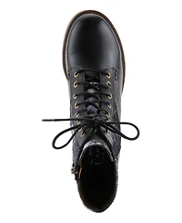 L`Artiste Women's Marty-flow Lace-up Boots with Tapestry Detail