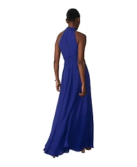 The Fold Women's Rivera Silk Halter Maxi Dress