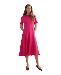 Hobbs London Women's Camille Satin Midi Dress