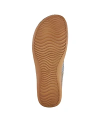 L'Artiste Women's Spring Step Augi Open Back Clog with Hand-Painted Leather
