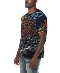 True Religion Men's Logo Tee Graphic Puff-Print T-Shirt