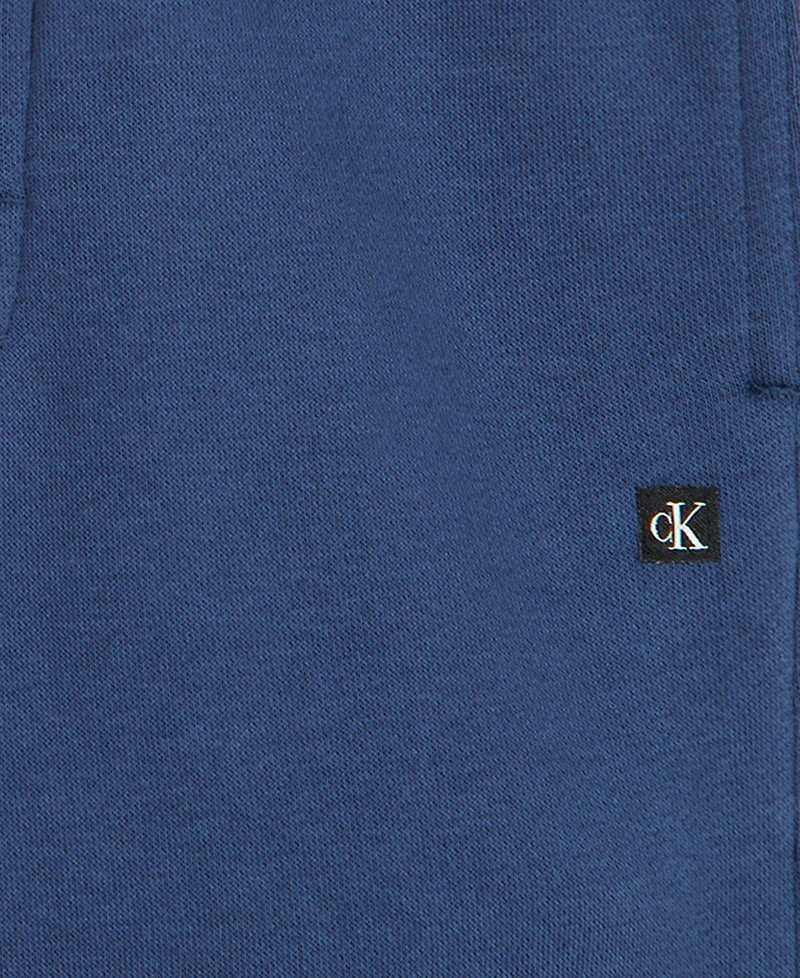 Calvin Klein Boys' 2T-20 Mock Neck Quarter-Zip Long-Sleeve Pullover and Pull-On Pants, 2-Piece Set