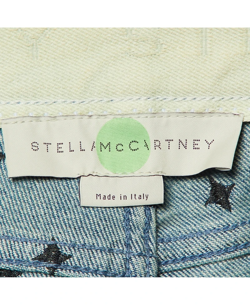 Pre-Owned Stella Mccartney Women's Embroidered Denim Slim Fit Jeans