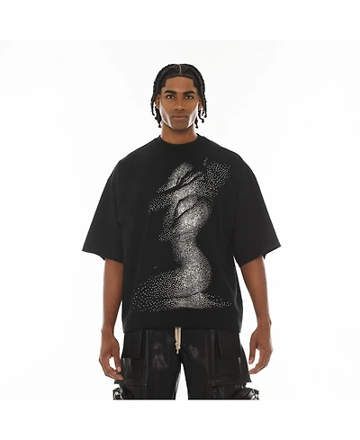 Hvman Chosen To Prevail x Cult Men's Graphic Heavyweight Oversized-Fit T-Shirt "Beauty"