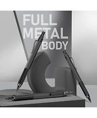 Four Candies Mechanical Graphite Pencil Set, 3Pieces Metal with Anti-Skid Grip for Artists Professionals