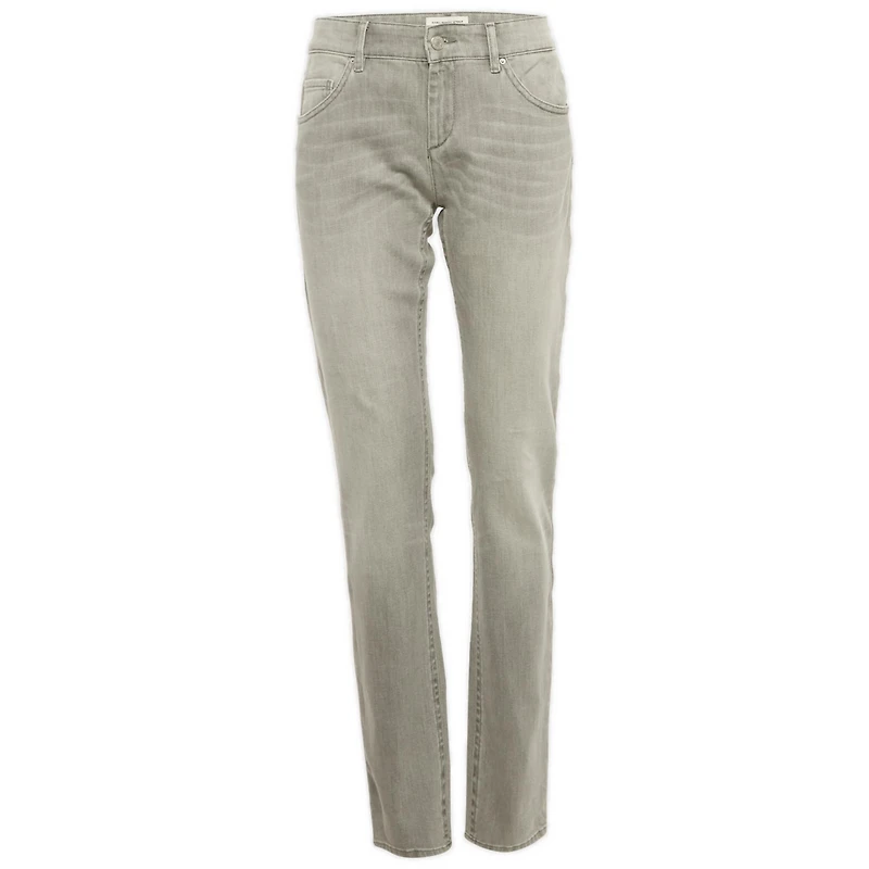 Pre-Owned Isabel Marant Women's Mid Rise Straight-Leg Embroidered Trim Jeans