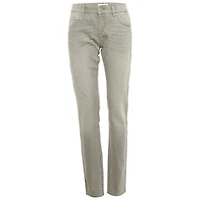 Pre-Owned Isabel Marant Women's Mid Rise Straight-Leg Embroidered Trim Jeans