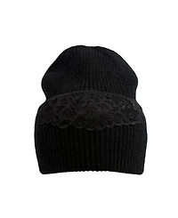 Marcus Adler Lace Applique Beanie Hat