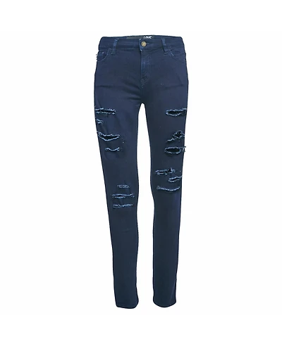Pre-Owned Love Moschino Women's Ripped Denim Skinny Jeans