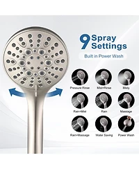 Cyqbd Rain Shower Head Handheld Dual System