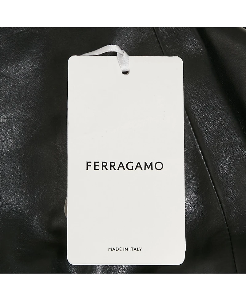 Pre-Owned Salvatore Ferragamo Men's Leather Slim-Cut Single-Breasted Blazer