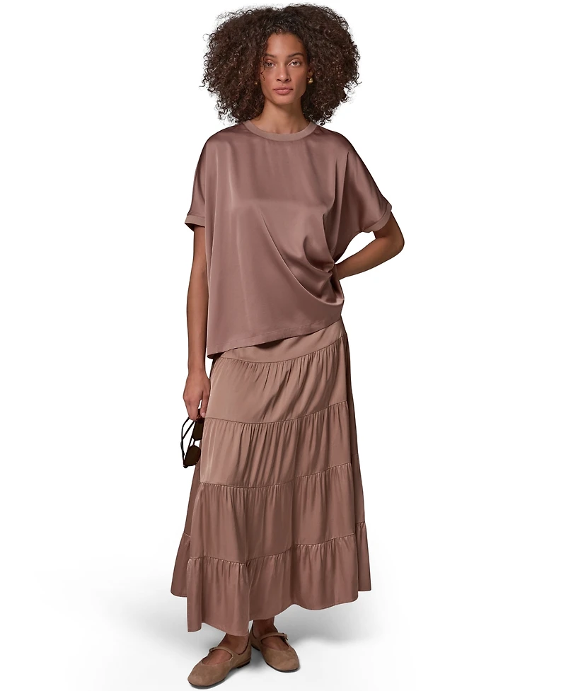 Donna Karan Weekend Women's Crewneck Boxy Blouse
