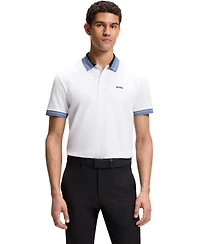 Boss by Hugo Men's Stretch Striped-Trim Polo Shirt