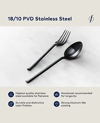 Fortessa Arezzo Brushed Black 2pc Serving Set