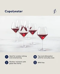 Sole Outdoor Cabernet Wine Glasses, 22oz