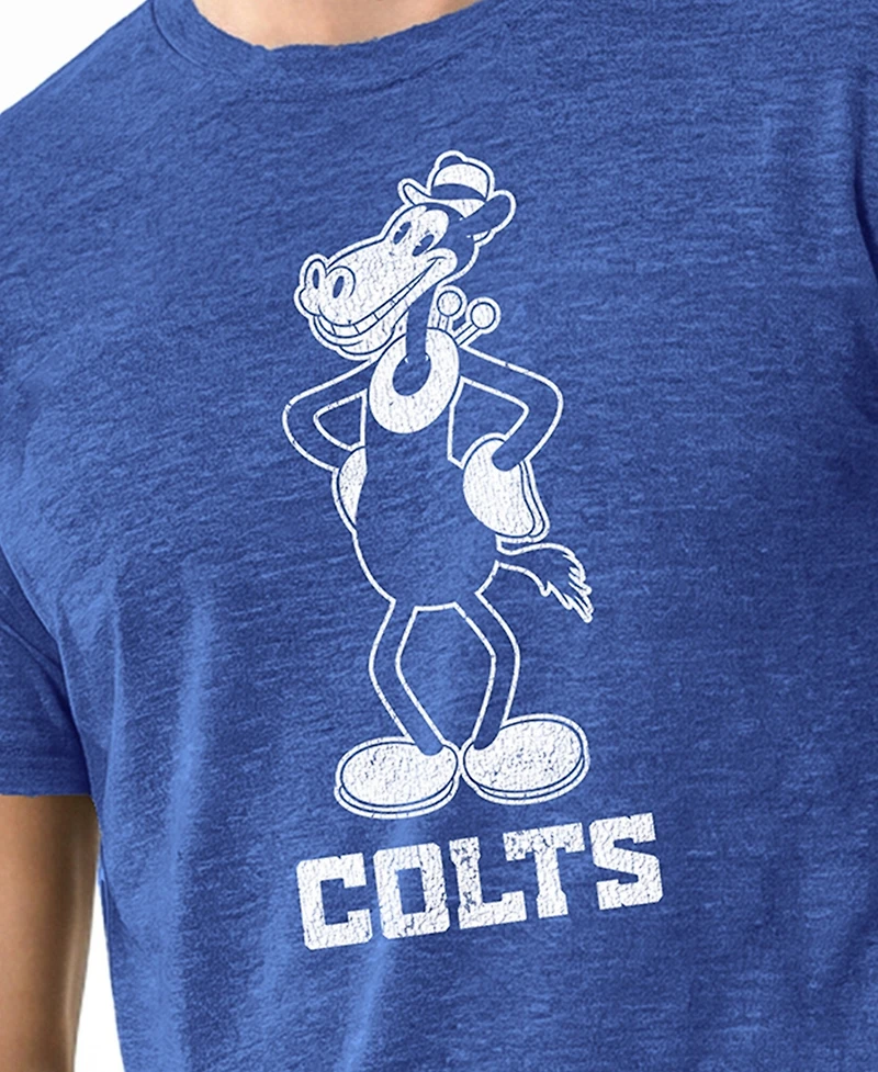 Champion Men's Royal Indianapolis Colts Disney X Champion Tri-Blend T-Shirt