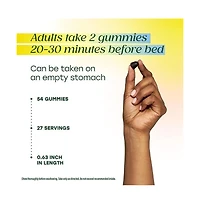 MegaFood Melatonin Gummies 3mg Sleep Support for Adults 54 Berry Gummies