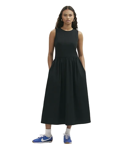 Finery London Women's Georgie Cotton Sleeveless Midi Dress