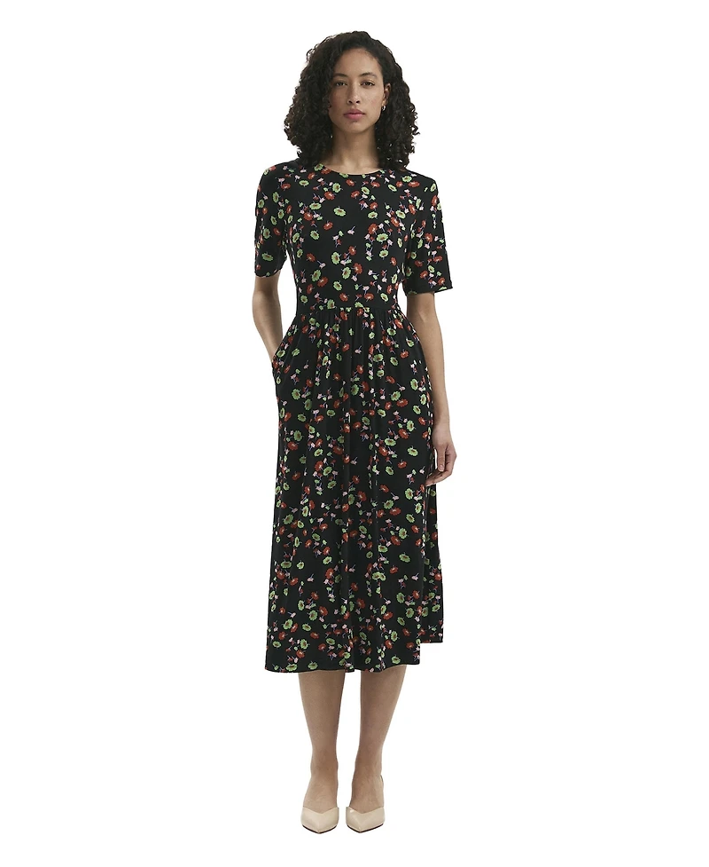Finery London Women's Kathryn Floral Midi T-Shirt Dress
