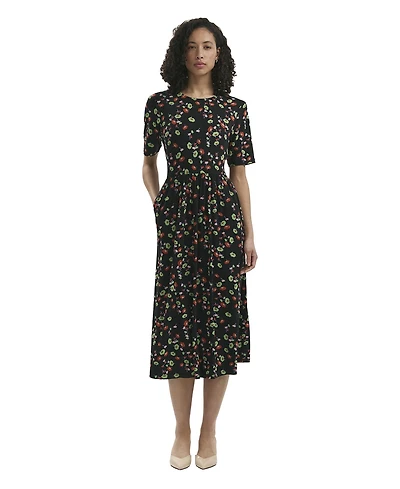 Finery London Women's Kathryn Floral Midi T-Shirt Dress