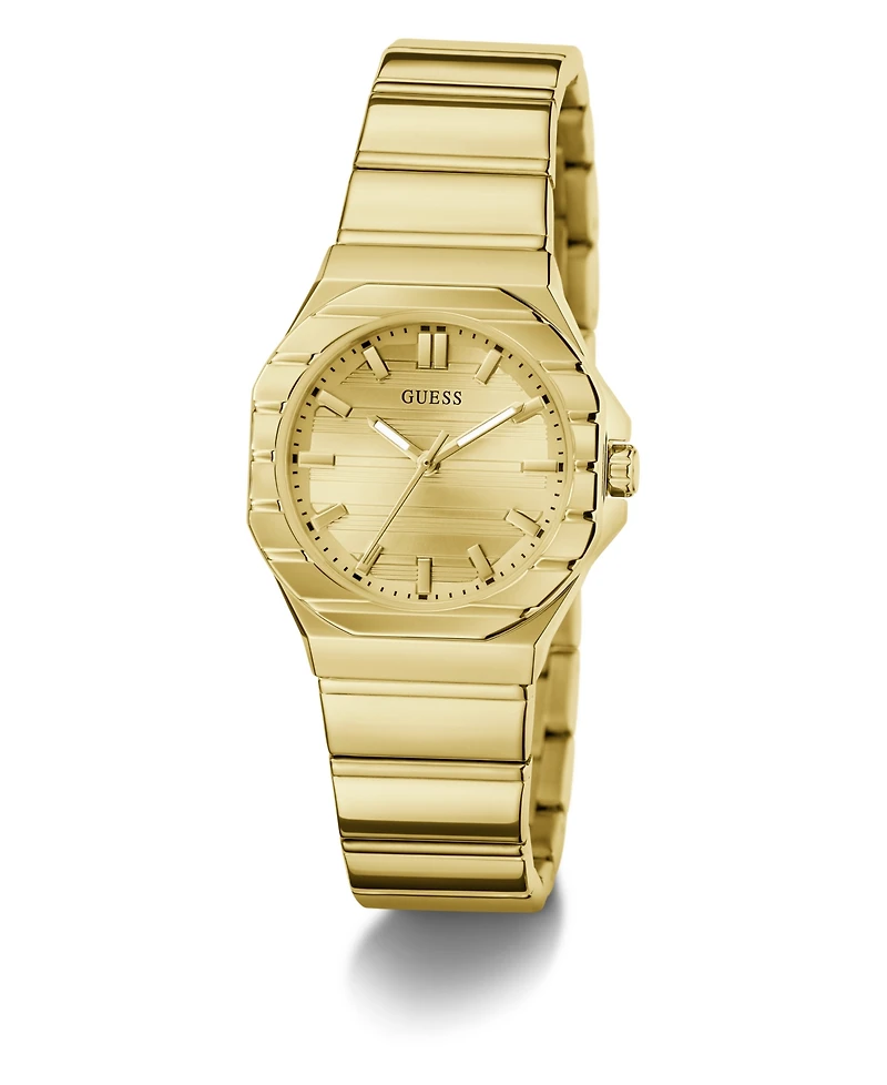 Guess Women's Quartz Gold-Tone Stainless Steel Watch 30mm