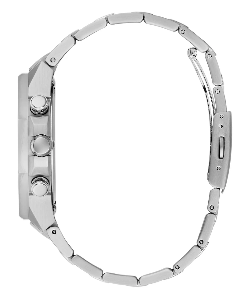 Guess Men's Quartz Silver-Tone Stainless Steel Watch 42mm