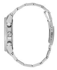 Guess Men's Quartz Silver-Tone Stainless Steel Watch 42mm