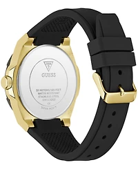 Guess Men's Quartz Black Stainless Steel Watch 44mm