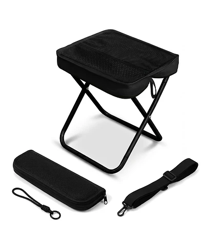Aofar Foldable Camping Stool Portable Aluminum Seat