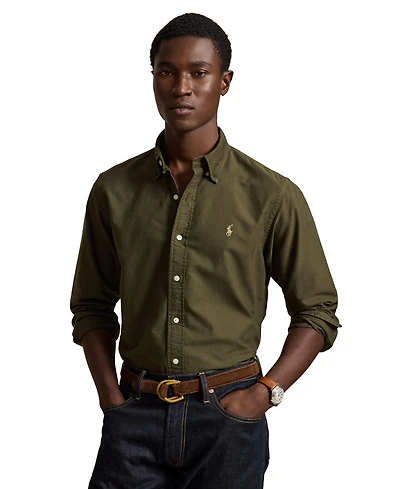 Polo Ralph Lauren Men's Custom Fit Garment-Dyed Oxford Shirt