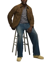 Lucky Brand Men's Suede Western Shirt Jacket