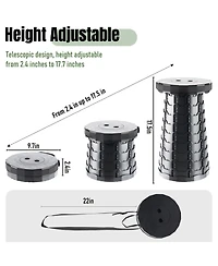 Aofar Collapsible Stool Foldable Chair Pop Up Portable Retractable Fishing Travel 2 Count