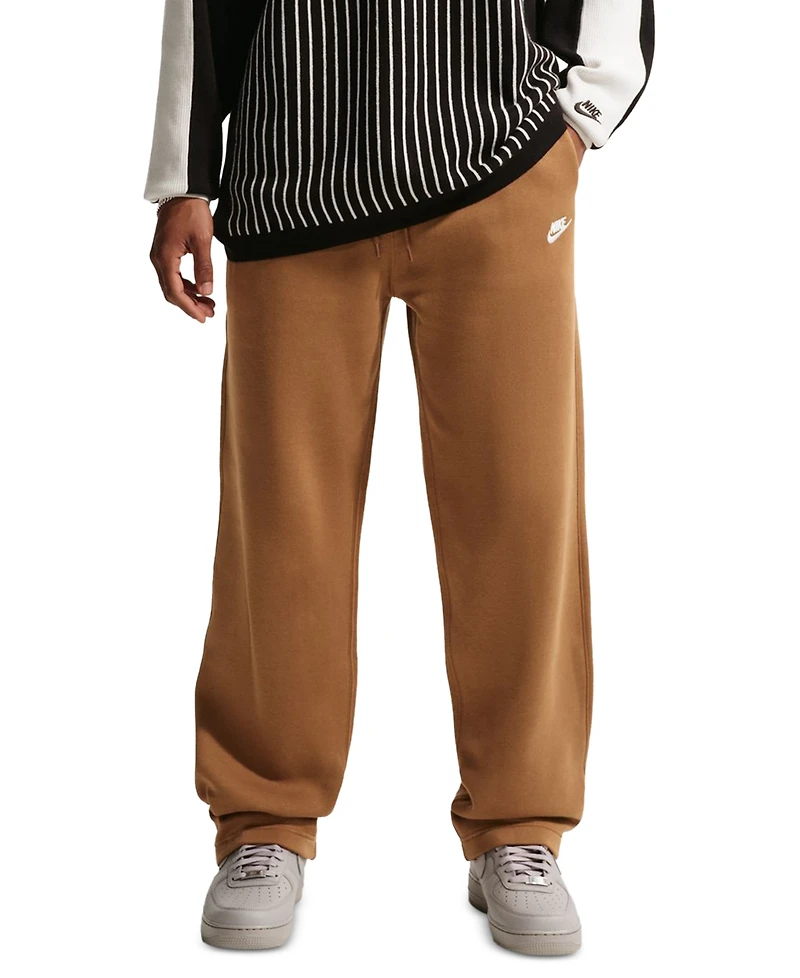 Nike Men's Club Brushed Fleece Open Hem Pants