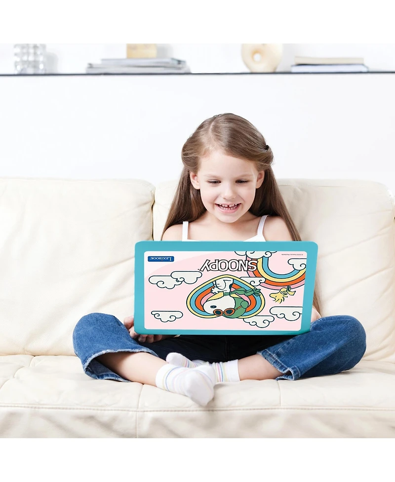 Lexibook Peanuts, Bilingual Educational Laptop, 164 Activities (English/Spanish