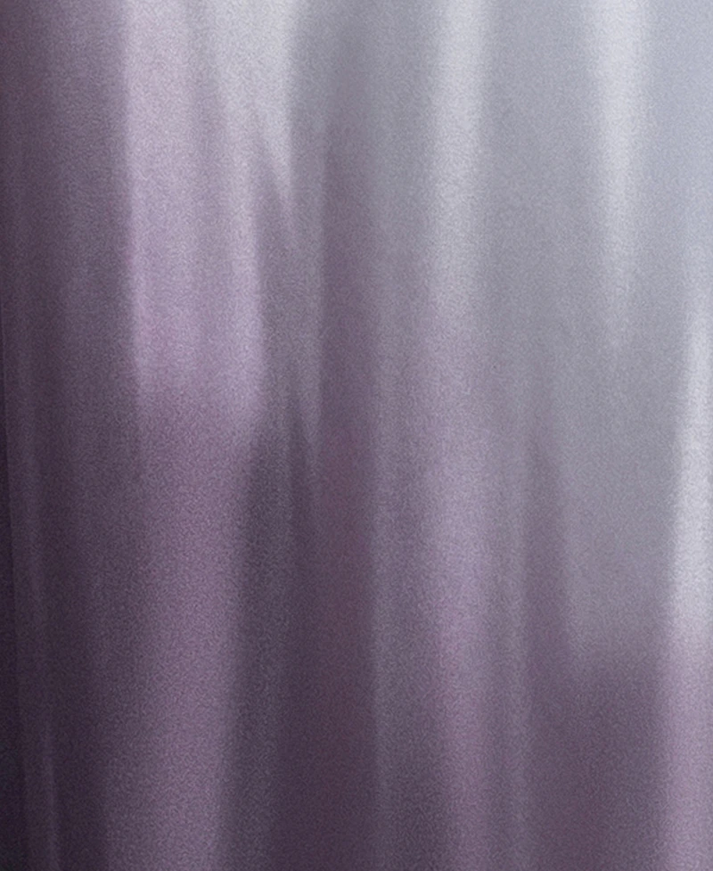 Betsy & Adam Petite Long Ombre Drape Charm Cowl Neck Satin Gown